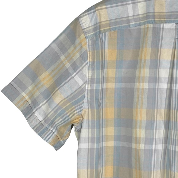 Jack Spade Shirt Mens Large Plaid Print Button Up Cotton Spring Short Sleeve - Picture 11 of 16